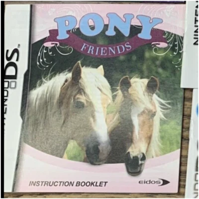 Pony Friends Booklet/Manual -(Nintendo DS DSi 2DS 3DS XL, DS Lite) ¡Solo libro! Foto 1 de 2