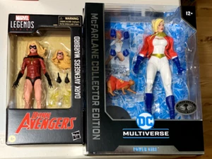 McFarlane DC Power Girl #31 CHASE PLATINUM & Dark WARBIRD Marvel Legends - Lot 2 - Picture 1 of 12
