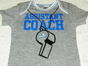 Florida Gulf Coast Eagles NCAA ASSISTANT COACH CREEPER BODYSUIT SHIRT 3/6M FGCU - Picture 1 of 3