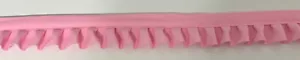 1&1/4 Zoll rosa plissiert Poly Baumwolle Stoffborte 12 Yards - Bild 1 von 1