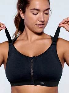 Shefit LOW IMPACT SPORTS BRA Heathered Navy 1 LUXE - Picture 1 of 12