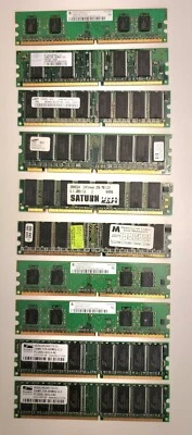 Ram Desktop / laptop RAM 1gb 512mb DDR  Crucial, SAMSUNG, Kingston 52 pcs - Image 1 of 4
