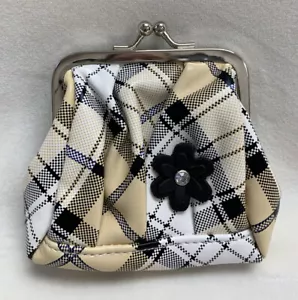 Retired Miche Robin Plaid Coin Purse NOS NIB - Picture 1 of 6