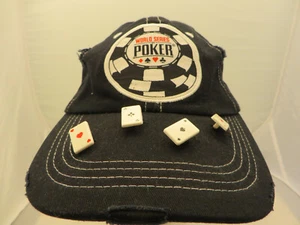 World Series Poker baseball cap hat adjustable v eat sleep poker distressed - Picture 1 of 4
