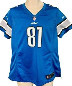 NFL Detroit Lions Johnson #81 Game Jersey Women's Large - Picture 1 of 5
