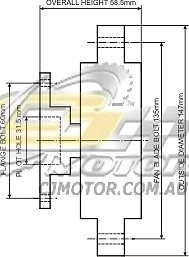 DAYCO Fanclutch FOR Nissan Navara Feb 1988 - Mar 1997 2.7L 8V Diesel D21 TD27 - Imagem 1 de 1