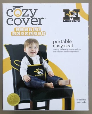 MIZZOU Tigers NCAA ACONCHEGANTE COVER Little Scholars portátil fácil conversor de cadeira de assento - Imagem 1 de 4