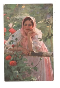 #797 Fedot Sychkov Russia types art postcard c1910 - Picture 1 of 2
