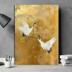 Abstract Crane Wall Art  Canvas Unframed/Framed - Bild 1 von 6
