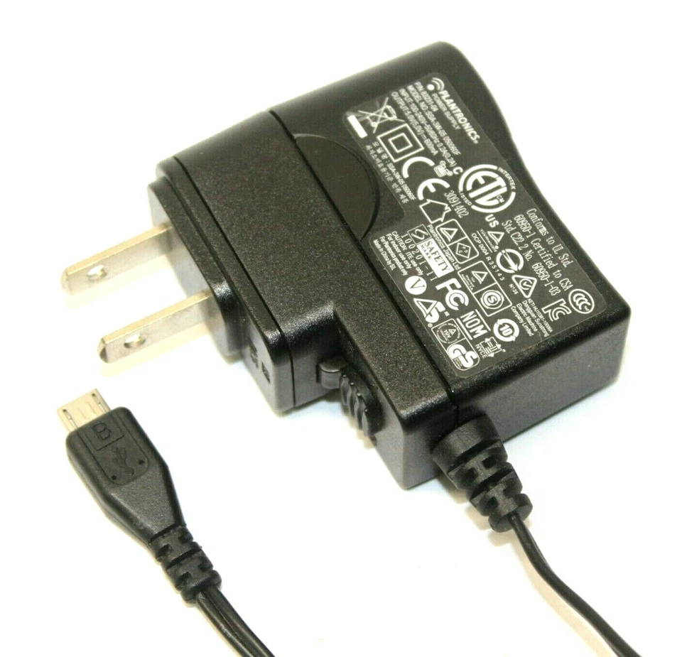 Plantronics SSA-3W-05 050060F Micro USB Travel AC Adapter 5V 600mA Power Supply - Image 1 of 1