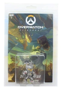 Overwatch #2 Reinhardt Dragon Slayer Comic Book & Backpack Hanger Figur - Bild 1 von 5
