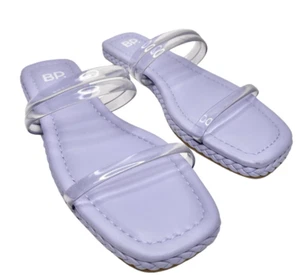 Nordstrom BP Viola Lilac Braided Flat Slide Sandals Size 11 - Picture 1 of 8
