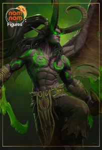 Illidan Stormrage Warcraft 3D gedruckte Figur, unbemalter Dämonenjäger Modellbausatz - Bild 1 von 6