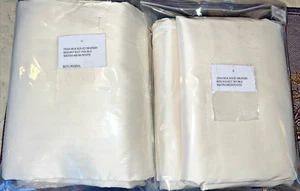 NEW Set TWO DBL Restoration Hardware Thai Silk Curtain Panels Drapery 84"x100" - Picture 1 of 3