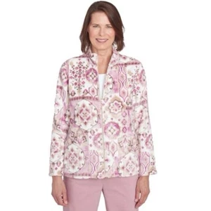 Alfred Dunner Telluride Medallion Fleecejacke mit Reißverschluss 2X - Bild 1 von 2