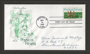 1983 US 20c Physical Fitness FDC Houston Texas Artmaster Cover Scott #2043 - Picture 1 of 2