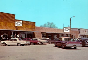 Mission SD South Dakota Abourezks Geschäft Autos Postkarte Sioux Reservierung - Bild 1 von 3