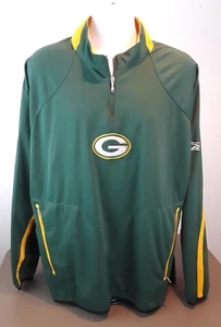 NFL Reebok Auténtica Chaqueta Green Bay Packers Emitida por la Línea Lateral 1/4 Cremallera Para Hombre XL - Imagen 1 de 12