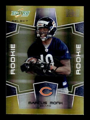 2008 Score Select #430 Marcus Monk Gold Zone #/50 - Image 1 of 2