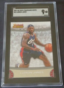 2007-08 Topps Trademark Moves #23 LeBron James SGC 9 MINT Cleveland Cavaliers - Picture 1 of 2