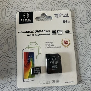 microSDXC UHS-I Card 64GB - AXE Memory - Picture 1 of 1