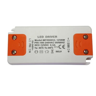 LED Trafo 6 Watt 12V DC Transformator Netzteil driver 12 Volt 6W elektronisch - Bild 1 von 4