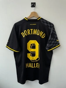 BORUSSIA DORTMUND 2022/2023 AWAY FOOTBALL SHIRT SOCCER JERSEY TRIKOT PUMA HALLER - Picture 1 of 12