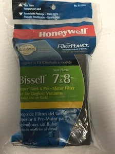 Set filtri di ricambio Honeywell H11006 Bissell 7 e 8 serbatoio superiore + pre-motore - Foto 1 di 1