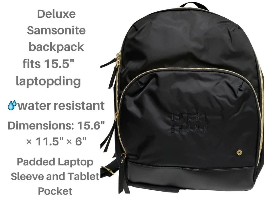 Samsonite Mobile Solution Classic Backpack Tablet Travel Black 128171 FR SHP