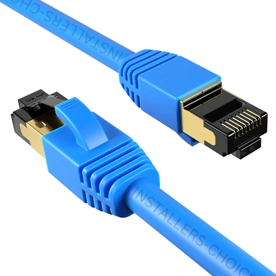CAT8 RJ45 Ethernet Cable High Speed 40Gbps Network Shielded Copper Gold lot - Image 1 of 4