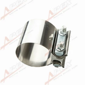 3" Stainless Steel 3" Inch Exhaust Flat Band Clamp - Picture 1 of 7