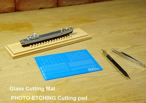 Glasschneidematte bedruckt Gitter Linien PE Kupferrohr Schneiden Schiff Modell Werkzeug - Bild 1 von 8