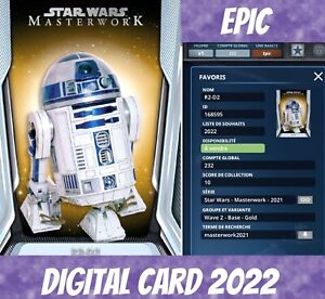 Topps Card Trader Star Wars Epic R2-D2 Masterwork gold W/2 2022 Digital