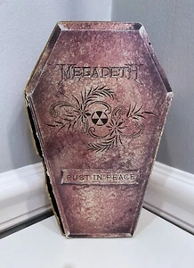 Megadeth 1990 Rust In Peace RARE CD Coffin Box Set Capitol Records Rattlehead - Picture 1 of 14
