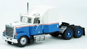 Brekina 1980 Chevrolet Bison #85781 Truck Tractor, White/Blue 1/87 HO Scale - Picture 1 of 6