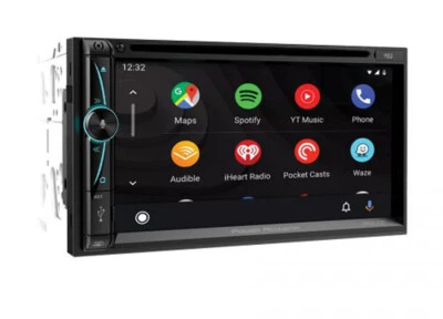 Power Acoustik CPAA-70D 7" CD DVD Bluetooth Apple Car Play Auto Multimedia  - Image 1 of 2