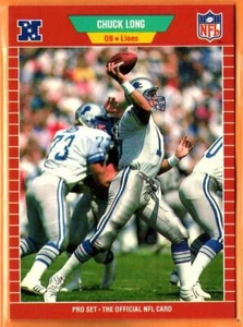 CHUCK LONG (DETROIT LIONS) 1989 PRO SET FOOTBALL CARD - Bild 1 von 1