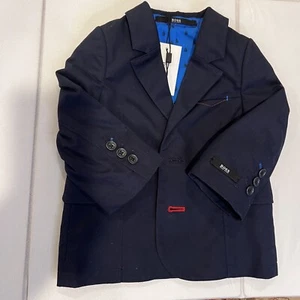 Hugo Boss Baby Boys Navy Blue Suit Jacket Size 6 Months - Picture 1 of 9