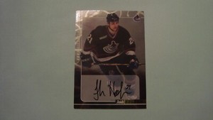 2000 01 BAP Signature Series #136 Josh Holden Autograph  Vancouver Canucks