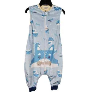 Michley Romper Jumpsuit Fox Patter Design Front Zipper Closure Size Medium - Picture 1 of 6