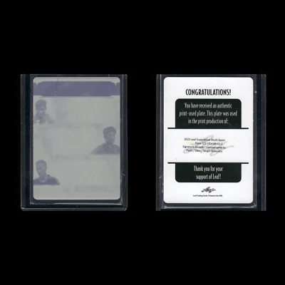 2023 Leaf Superlative Soccer Yellow Printing Plate 1/1 SQ-2 Pedri Gavi Busquets - Image 1 of 3