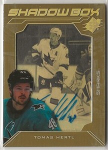 2020 2020-21 SPx Shadow Box Autographs SBATH Tomas Hertl 100/125 San Jose Sharks