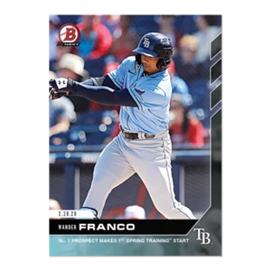 2020 TOPPS NOW BOWMAN NEXT #WF WANDER FRANCO NO.1 PROSPECT MAKES 1ST START - Picture 1 of 2