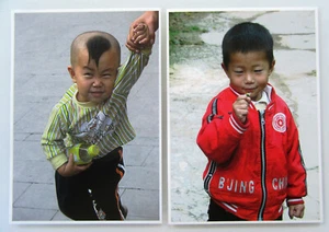 Postcards Lot 2 x Theme Card People & People, Types, CHILDREN CHINA Children - Picture 1 of 2