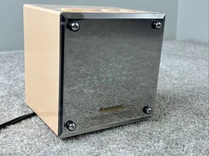 Vtg Panasonic Model RC-58 Fluorescent Digital Clock Radio Cube Mirror Front - Picture 1 of 5
