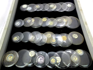 Konvolut verschiedene dünne Hunter Gehäuse Taschenuhr Kristalle -ALLE NOS-32 insgesamt *LOT A* - Bild 1 von 5