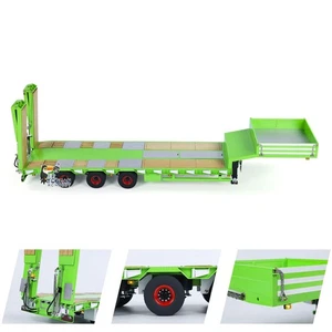 1/14 LESU Metal Trailer Hydraulic Lifting Tailboard Electric Leg for RC Tractors - Picture 1 of 12