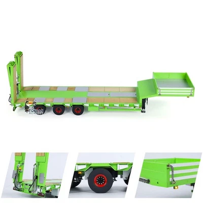 1/14 LESU Metal Trailer Hydraulic Lifting Tailboard Electric Leg for RC Tractors - Image 1 of 4