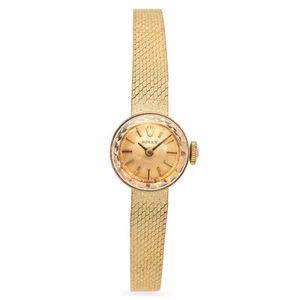 Vintage Rolex 14k Yellow Gold Orchid Women's Watch - Picture 1 of 7