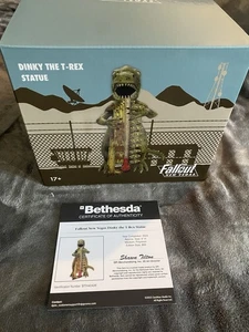 Fallout New Vegas Dinky The T-Rex Dinosaurier Statue Figur Thermometer Schild #440 - Bild 1 von 5
